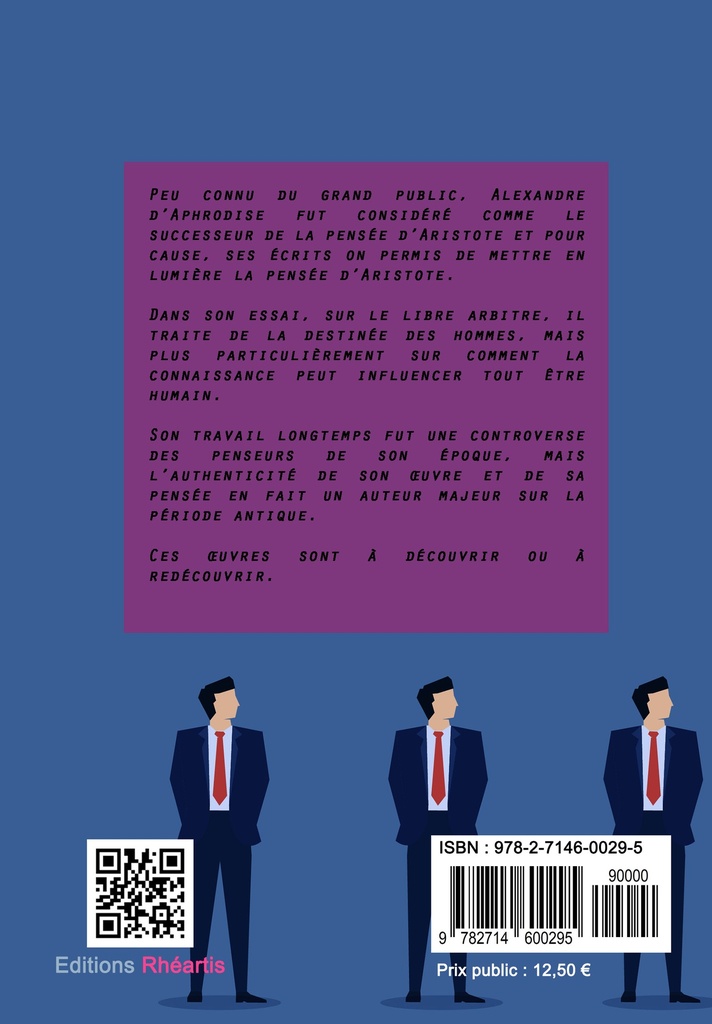 Alexandre d’Aphrodise - Traité du destin et du libre pouvoir (Broché)